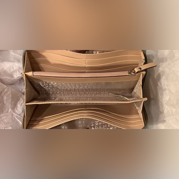 Kate Spade Wellesley Mint Mojito Leather Long Zip Around Wallet - Picture 16 of 16